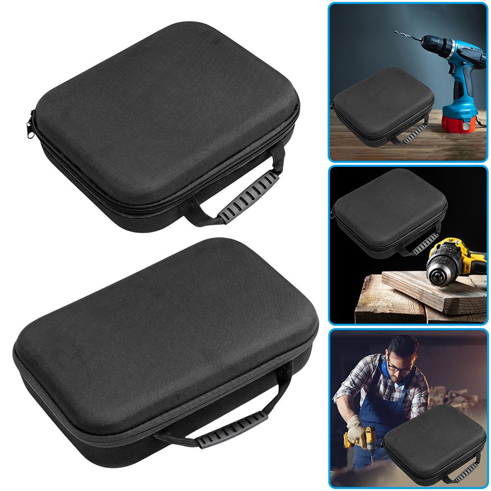 Multifunction Portable Electric Drill Tool Bag Shockproof Oxford Cloth Bag Large Capacity Tool Storage Bag Hardware Organizer