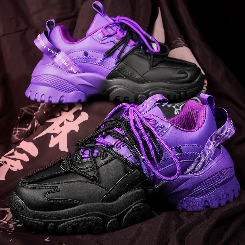 

Four seasons explosion Harajuku трендовый цвет, соответствующий модному бренду ретро-туфли для пап, мужские низкие повседневные спортивные универсальные кроссовки 45