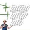 15/20pcs Fixed Buckle Grafting Stakes Connector Plant Cages Connector  For Vegetable Garden