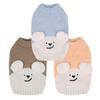 Dog Autumn and Winter Warm Pullover Sweater Teddy Bigbear Small Dog Half-edge Velvet Base Pet Clothes