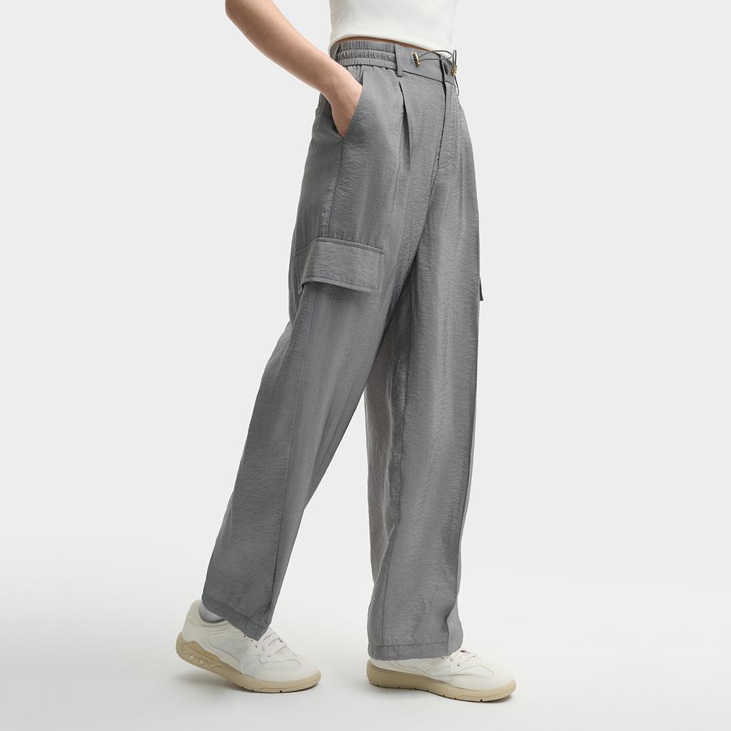 New FILA MILANO Collection Casual Pants Women's Xingji Gray F11W525802F-DY