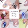 Nail Art  Liner Grid Stripe Flower Design DIY Drawing Painting Brush Pen Manicure Tool