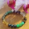 Wealth Attraction Bracelets Crystal Stone Beaded Bracelets with Positive Energy