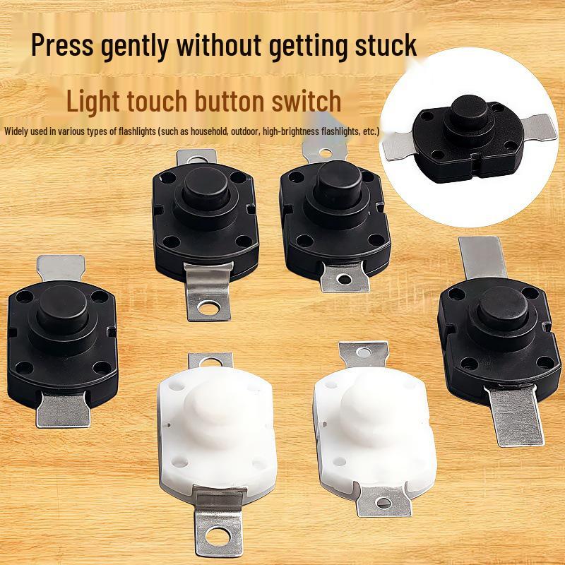 High-Brightness Bent Pin Self-Locking Multi-Function Flashlight Switch
