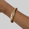Non-Fading Gold Alloy Open Bangle: Personalized High-End Women's Jewelry