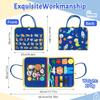 Activity Board, Busy Board Felt Montessori Toy, Baby Educational Sensory Learning Toy From 1-4 Years, Motor Skills Board for Learning Basic Skills