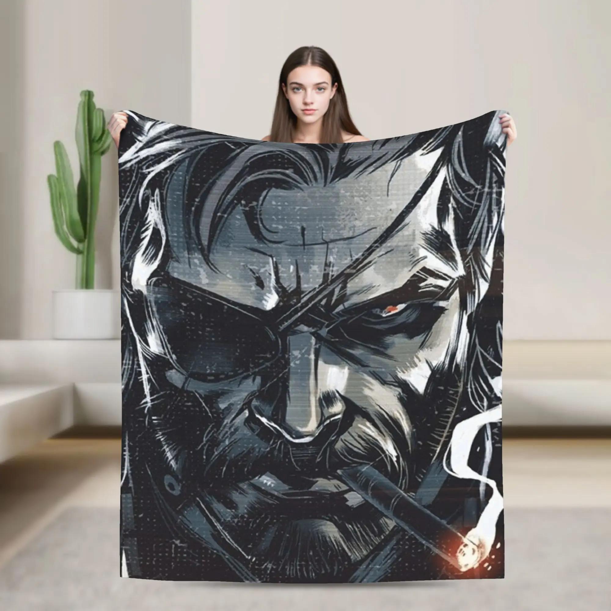 

Metal Gear Solid Blanket Soft Plush Throw for Couch or Bed Fashionable Flannel Bedspread Child Size Gaming Gift 40x50in