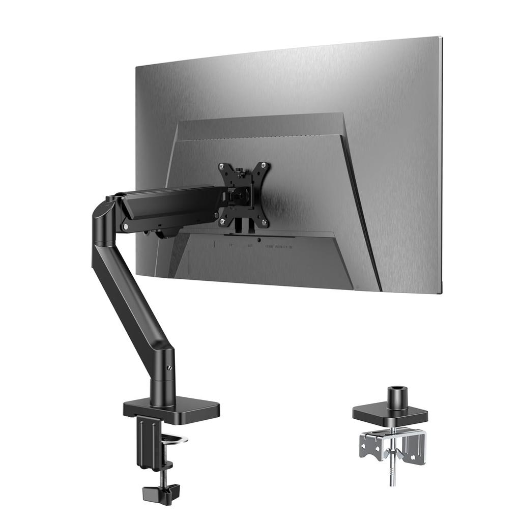 FORGING MOUNT Single Monitor 10kg Load VESA Arm, 13-32 Inch, Capacity, 75/100, Gas-assisted.