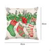 Christmas Pillow Cover Decorative Pillowcases Creative Square Cushion Case for Holiday