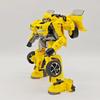Baiwei Tw-1032 Yellow transformable car 2 In 1 Car To Robot Alloy Model Detailed Action Figures Boy Plastic Toy Desktop Ornament