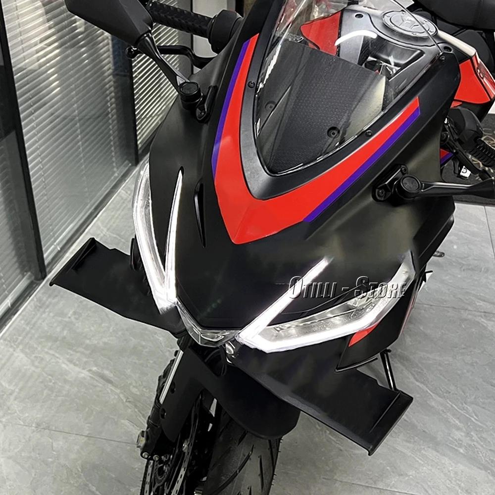 Für Aprilia RS457 RS 457 rs457 2024 ABS Frontverkleidung Flügel Aerodynamischer Schutz Schutzabdeckung Motorradzubehör Teile