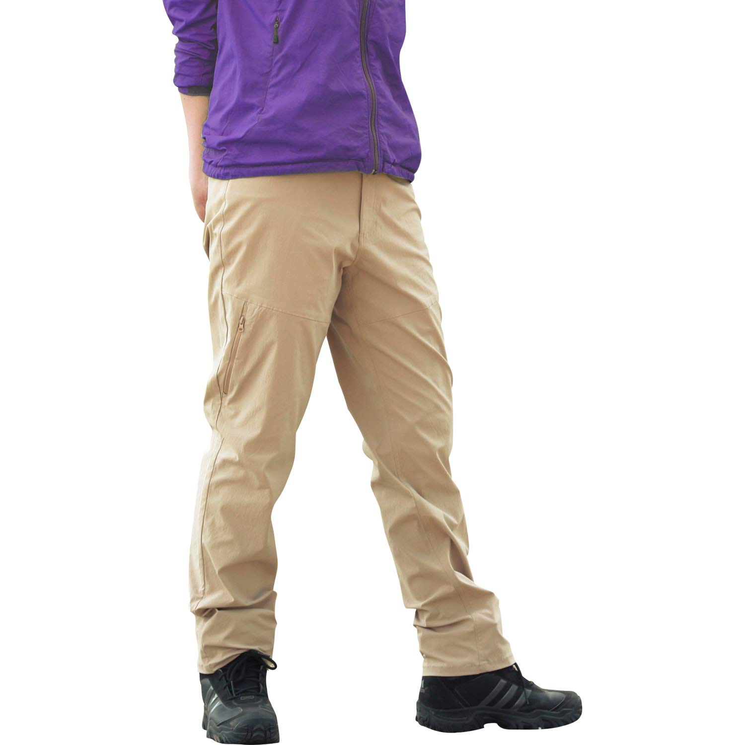 

Radweather Women s Trekking Chino Pants, Water-Repellent, Stain-Resistant, Oil-Resistant, Quick-Drying, Durable, Stretch, Outdoor Pants (XL, Beige)