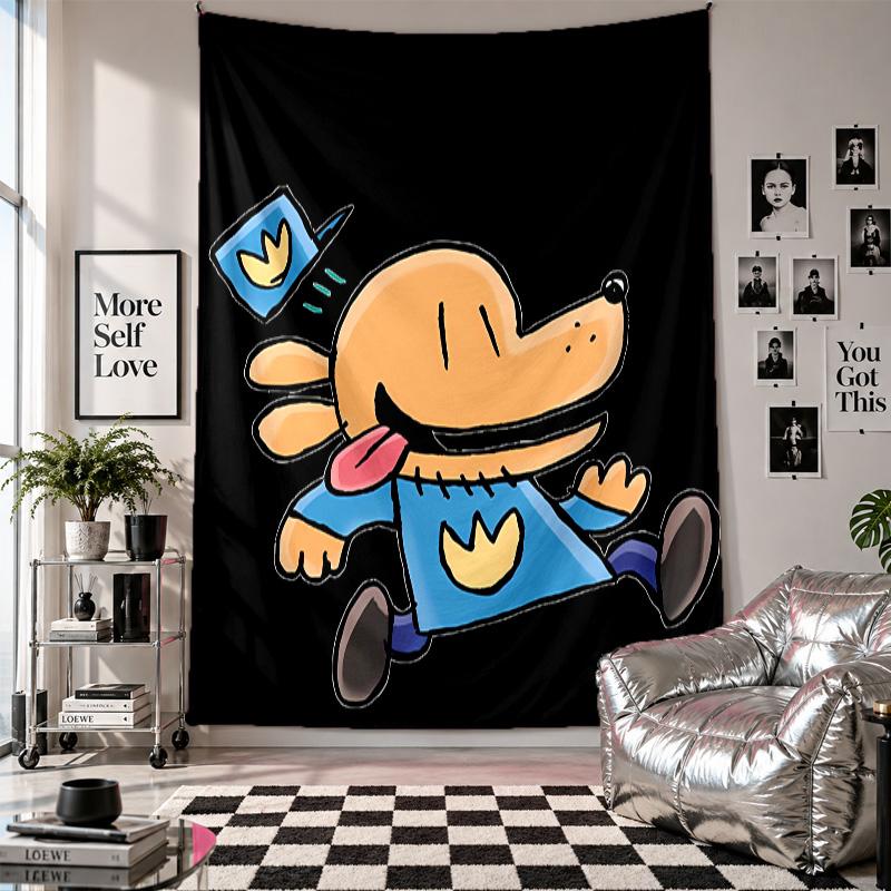 Wall TapestryDog Art Hanging Cloth Decorative Background Cover for Room Decoration