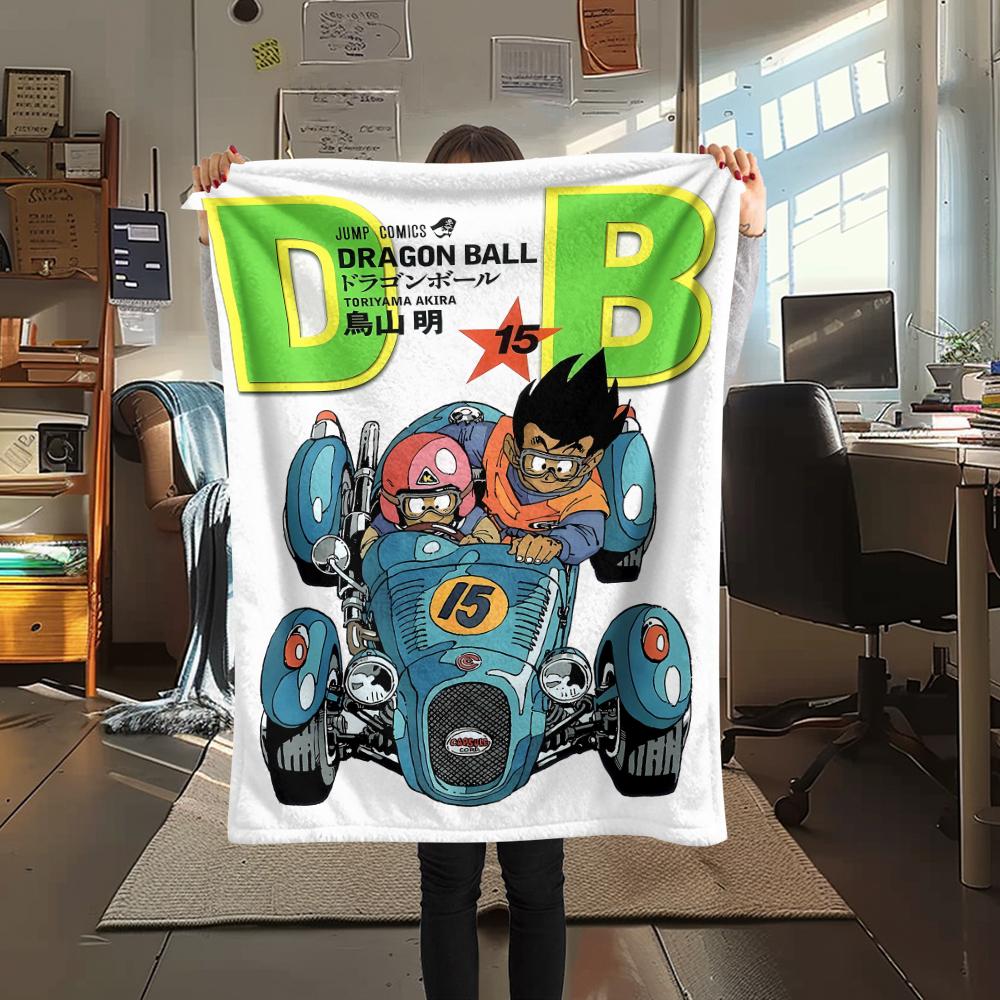 Dragon Ball character Print Flannel Blanket High quality Comfortable for All Seasons Home Decor Warmth and Comfort Perfect for Christmas Gifts