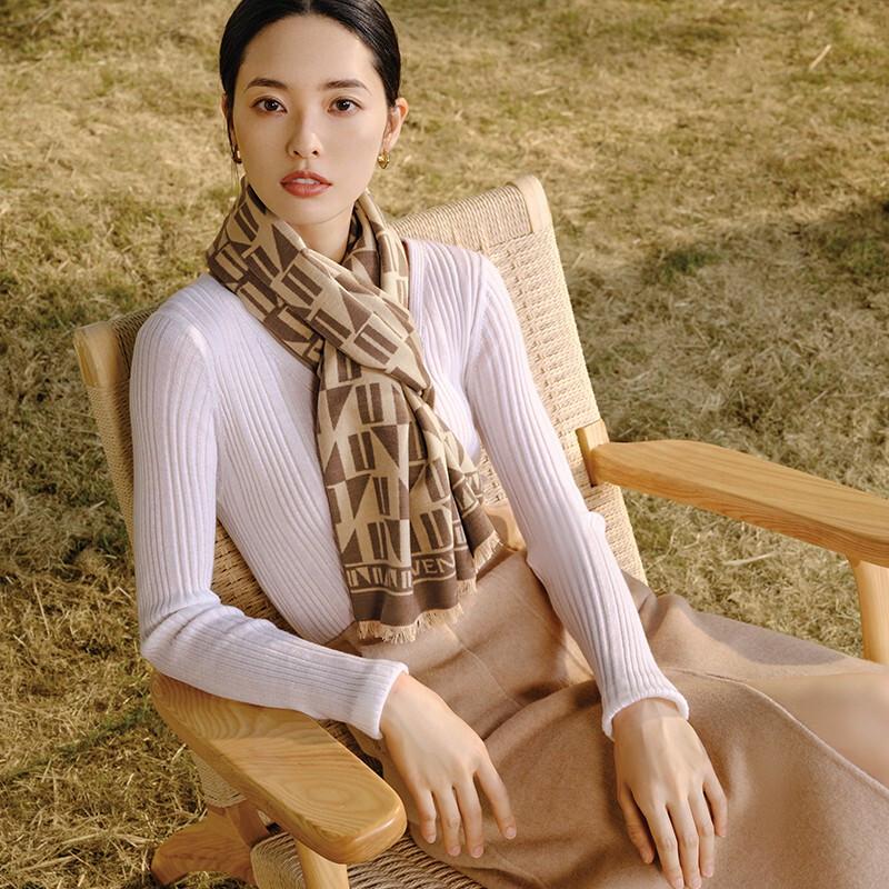 WENSLI Silk Velvet Warm Scarf