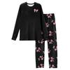 Women's Butterfly Print Long,Sleeved Pajama Set