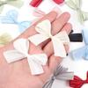 10pcs 4x5.5cm Pearlescent Satin Ribbon Bows Colorful Pleated Bowknots For DIY Wedding Party Clothing Headwear Gifts Decoration