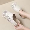 Baotou Half Slippers Women's Summer Outer Wear 2025 New Inner Height Increase Hollow Woven One-pedal Single Shoes Cool Slippers