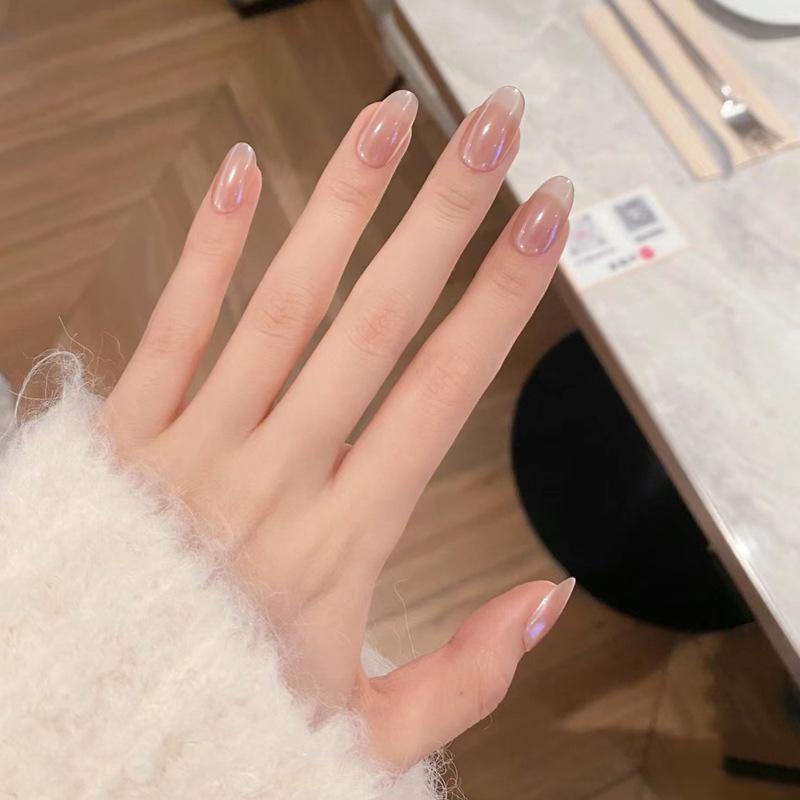 Xiaohongshu Trendy Luxury Gel Manicure Set: Removable Fake Nail Pieces