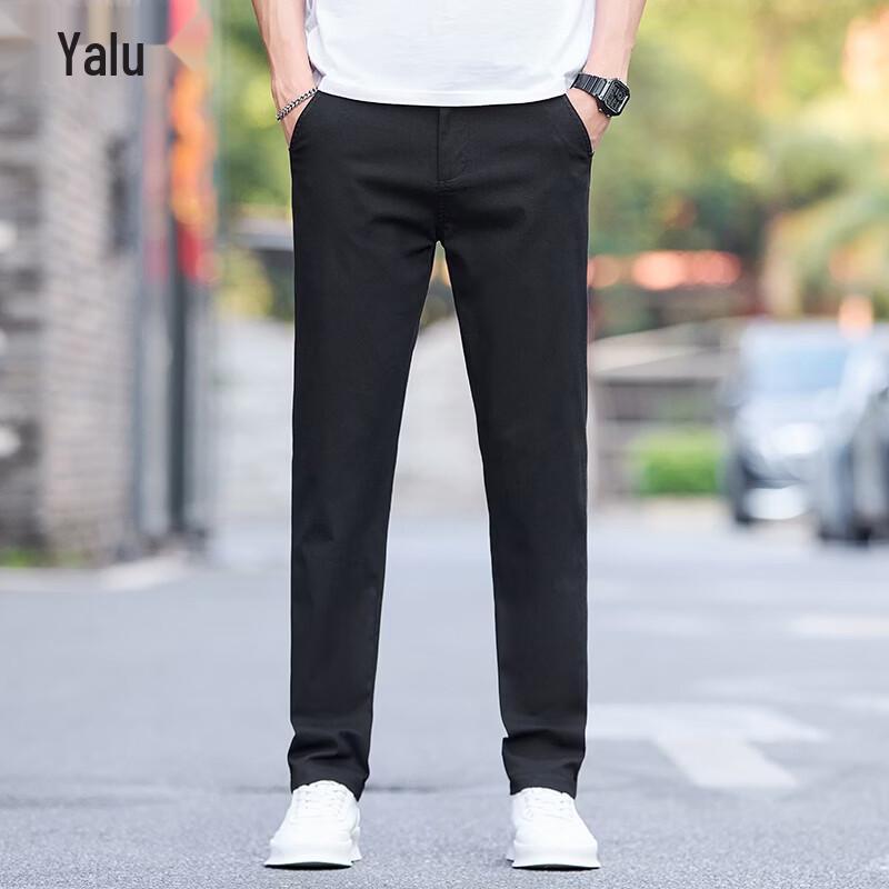 Yalu Men s Summer Straight Fit Casual Trousers 38
