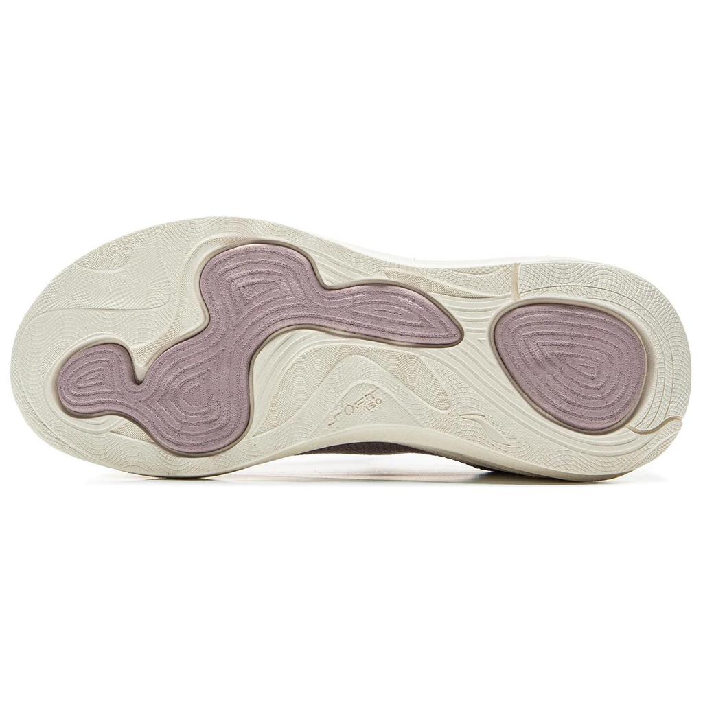 Li Ning Slip Resistant, Abrasion Resistant, Lightweight Low Top Casual Shoes Women's Dove Gray Purple AGLV018-10