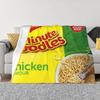 Tăiței Maggi 2 Minute cu Gust de Pui Personalizați Pătură Ultra-Moale din Microfleece pentru Călătorii