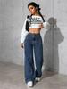 Women's Casual Fashion Striped Floor-Mopping Straight Pants Casual Pants