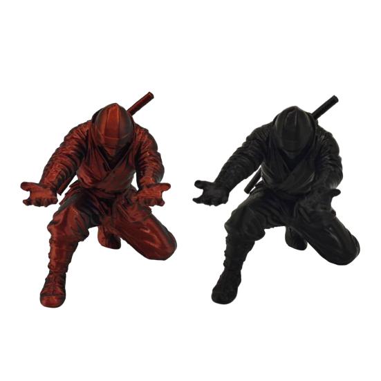 3D-gedruckter Ritter-Stifthalter Samurai Schreibtischdekoration PLA Krieger Skulptur Organizer für Büro Zuhause Einzigartiges Künstlerisches Geschenk für Berufstätige Sammler