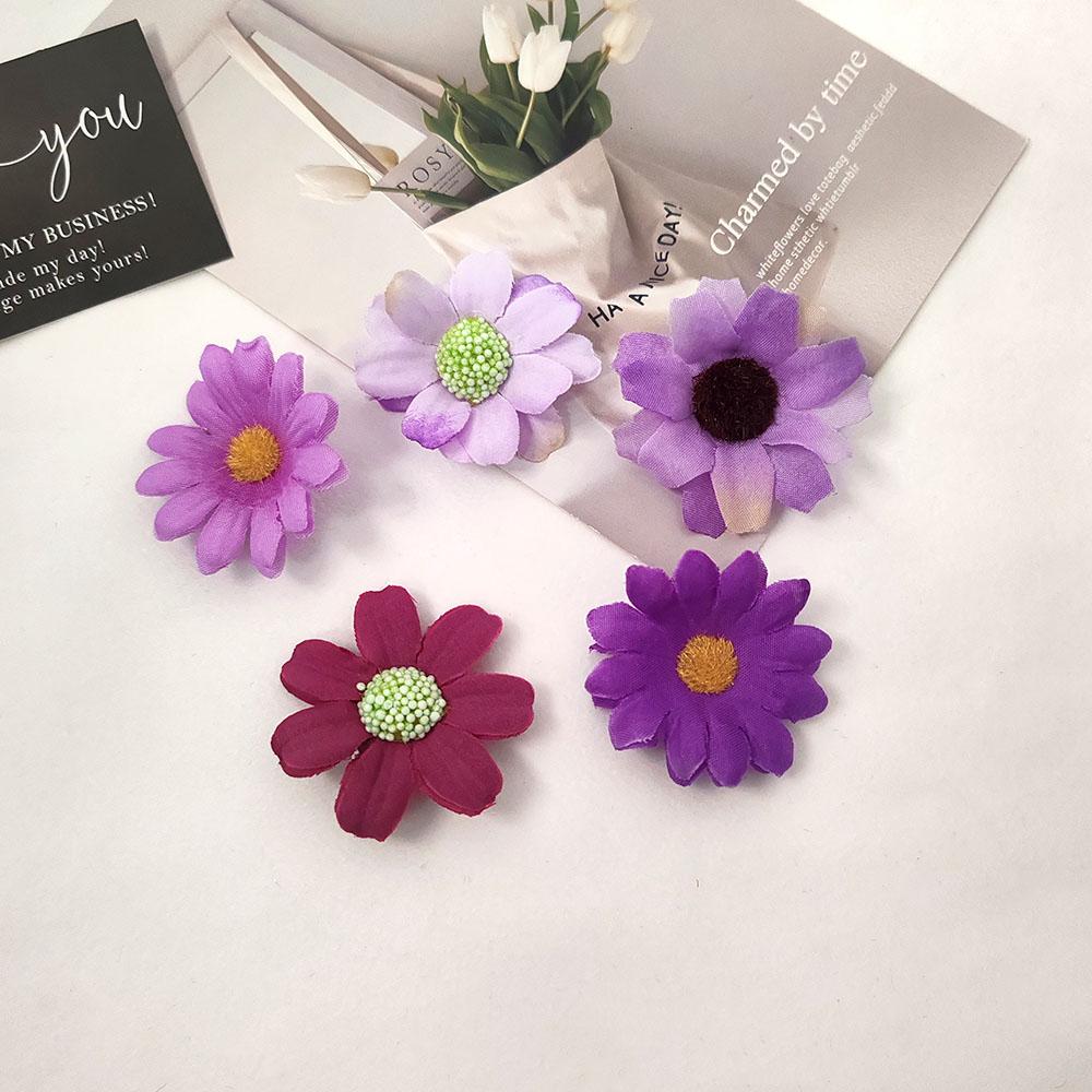5pc European and American Daisy Flower Hair Side Clips Hairpin for Women Girls Korean Photo Vacation Headwear Hair Accessories