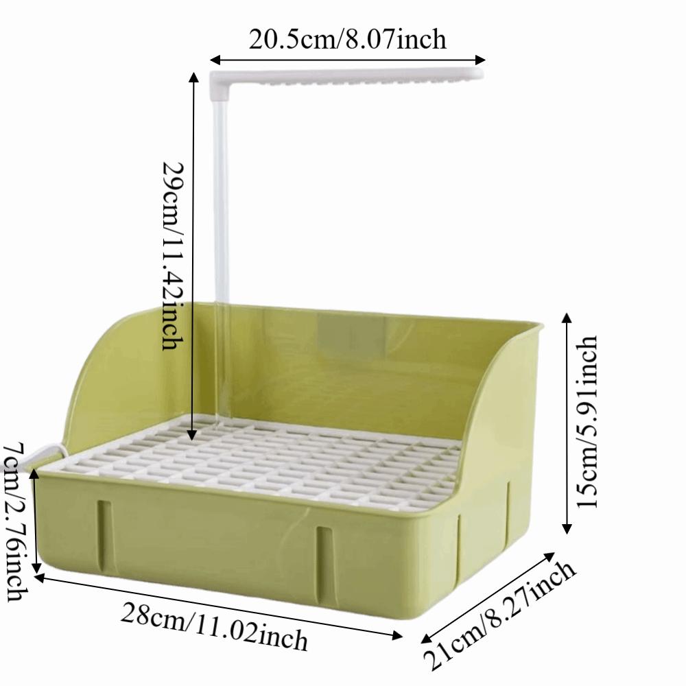 Automatic Circulation Parrot Shower Basin Detachable Bird Shower Fountain for Lovebird