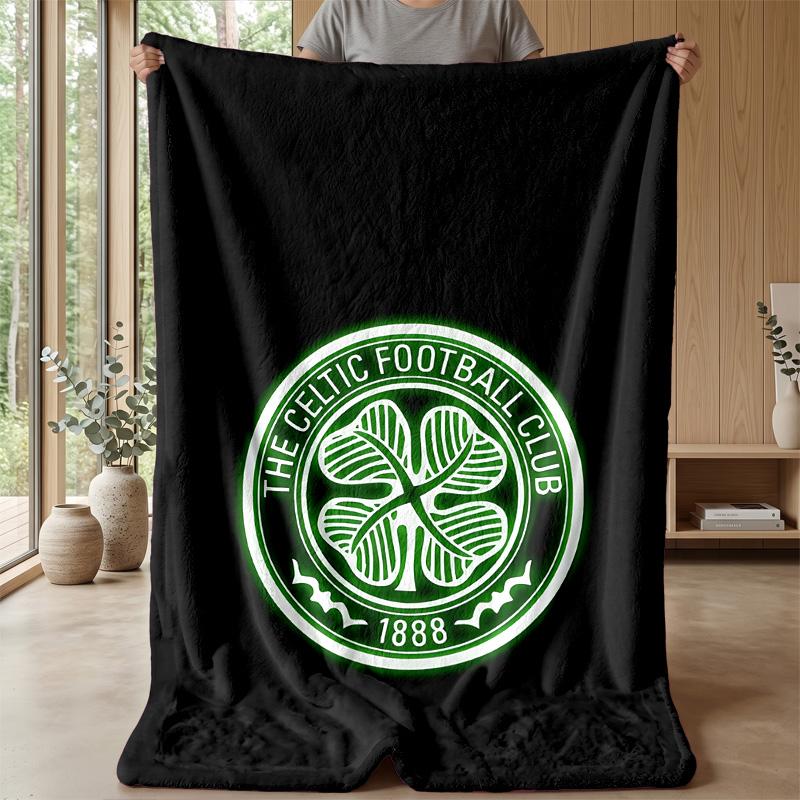 Celtic FCΤυπωμένη Φλαλινένια Κουβέρτα Ζεστή Φιλική προς το Δέρμα Ρίχτρα για Καναπέ Κρεβάτι Εσωτερικού Χώρου Καθημερινή Χρήση