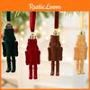 Velvet Plush Nutcracker Toy Hanging Decor Holiday Christmas Tree Ornament