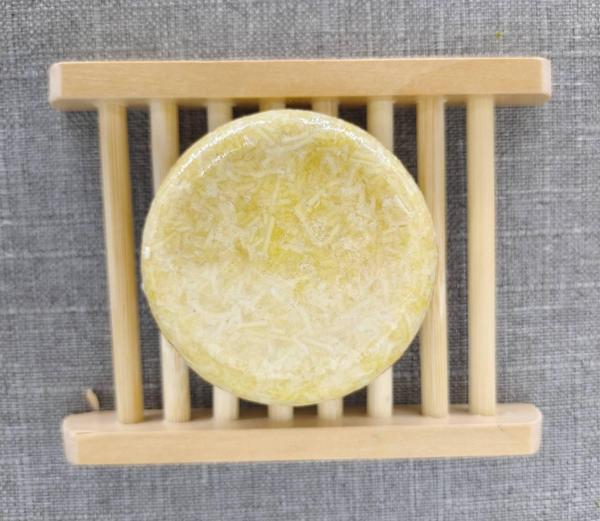 

Herbal Ginger & Rosemary Shampoo Bar with He Shou Wu - Handmade Essential Oil Soap