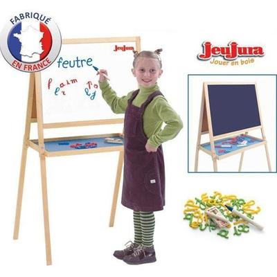 JeuJura Oboustranné dřevěné kreativní tabule (křídy + fixy)