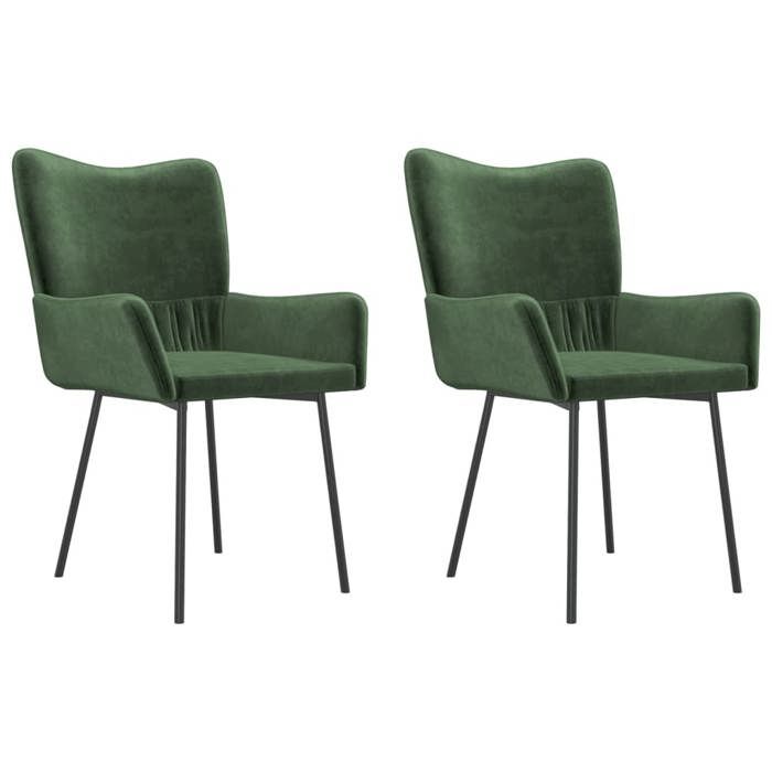 VidaXL 2x Chaises de Salle à Manger Sièges de Cuisine Fauteuils de Salle à Manger Chaises à Dîner Meubles de Cuisine 344800