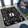 3D Retro Witch Ouija Gothic Spirit Board Rug for Bedroom Living Room Sofa Home Doormat Decor, Large Kids Play Non-slip Floor Mat