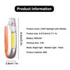 2-in-1 Rechargeable LED Safety Whistle, Bright Neck Warning Light & Emergency Whistle For Night Running, Hiking, Cycling