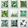 Fashionable Tropical Plant Polyester Pillowcase Office Fabric Sofa Cushion Cover Home Peach Leather Velvet Pillowcase