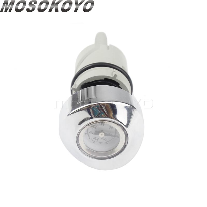 

Dipstick Oil Temperature Gauge Fuel Tank Cap Plug Temp for Harley Sportster Iron XL 883 1200 Custom Forty-Eight Roadster 2004-19 белый