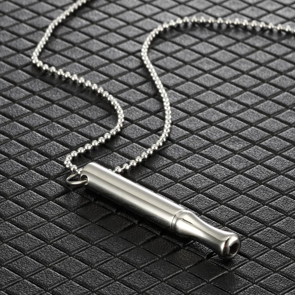 

Mindfulness Whistle Necklace For Stress Relief Meditation Breathing Regulator Portable Relaxation Jewelry Men s Leisure Accessory