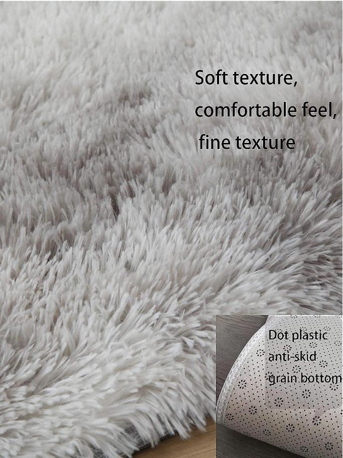 Modern Light Luxury Washable Living Room Carpet Bedroom Bedside Coffee Table Rug Gradient Long Hair Tatami Mat Home Decor