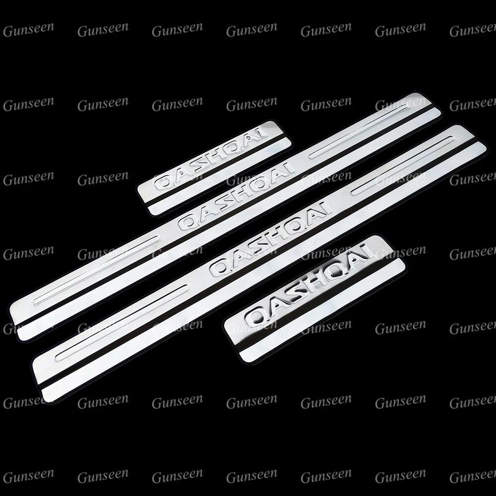 

Автомобильная наклейка для Nissan Qashqai J11, аксессуары, накладка на порог, защитная пластина, порог, педаль из нержавеющей стали, стильная отделка