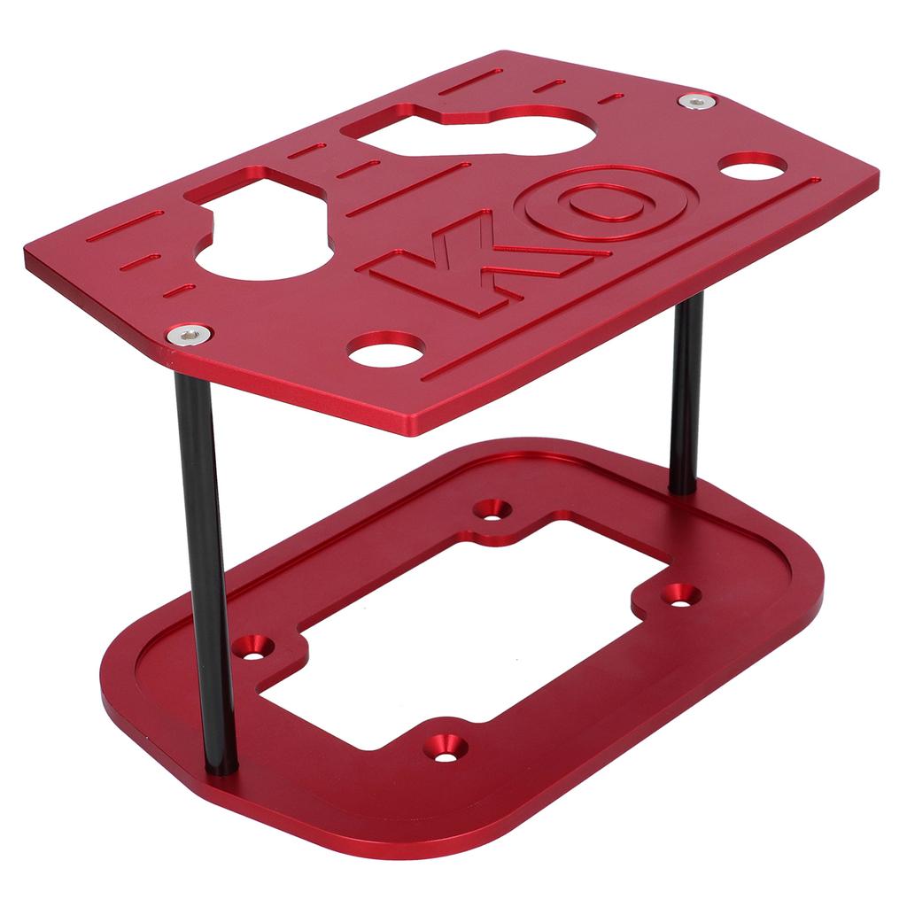 Battery Hold Down Tray Bracket Aluminum Ball Milled Fit for Optima 34 78 Batteries Red
