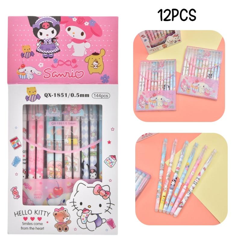 Cute Cartoon Erasable Gel Pen For Students Blue/black Ink 0.5mm Tip