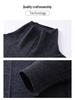 Herren Pullover 100% Reine Wolle Unifarben Jacquard Rollkragen, Hoher Kragen Basisschicht für Herbst/Winter 2025