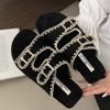 Casual Shoes Simple One-piece Flat Sandals New Women's Half Slippers