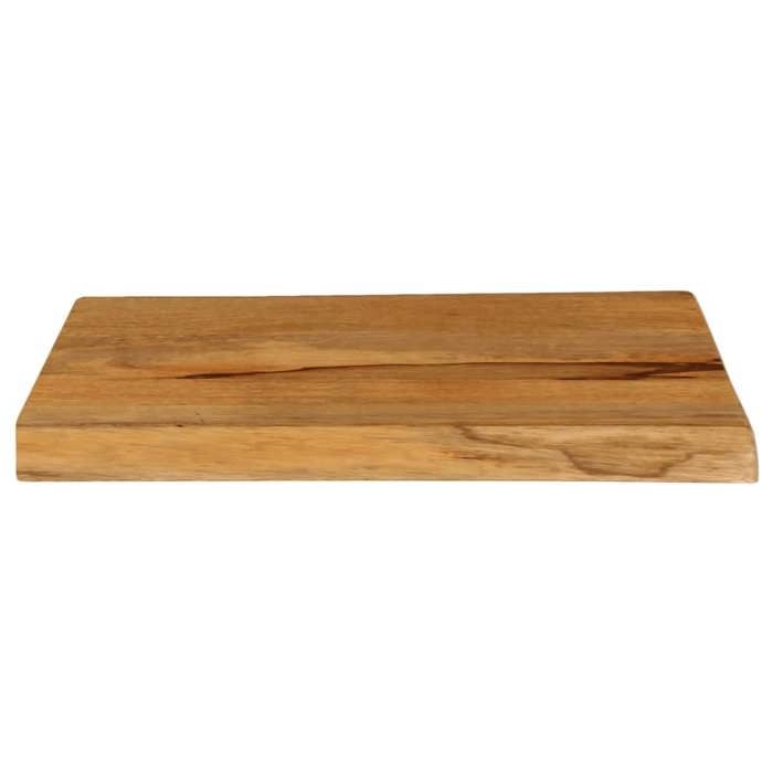 VidaXL Dessus de table 50x40x2,5 cm bord vivant bois massif manguier 370751