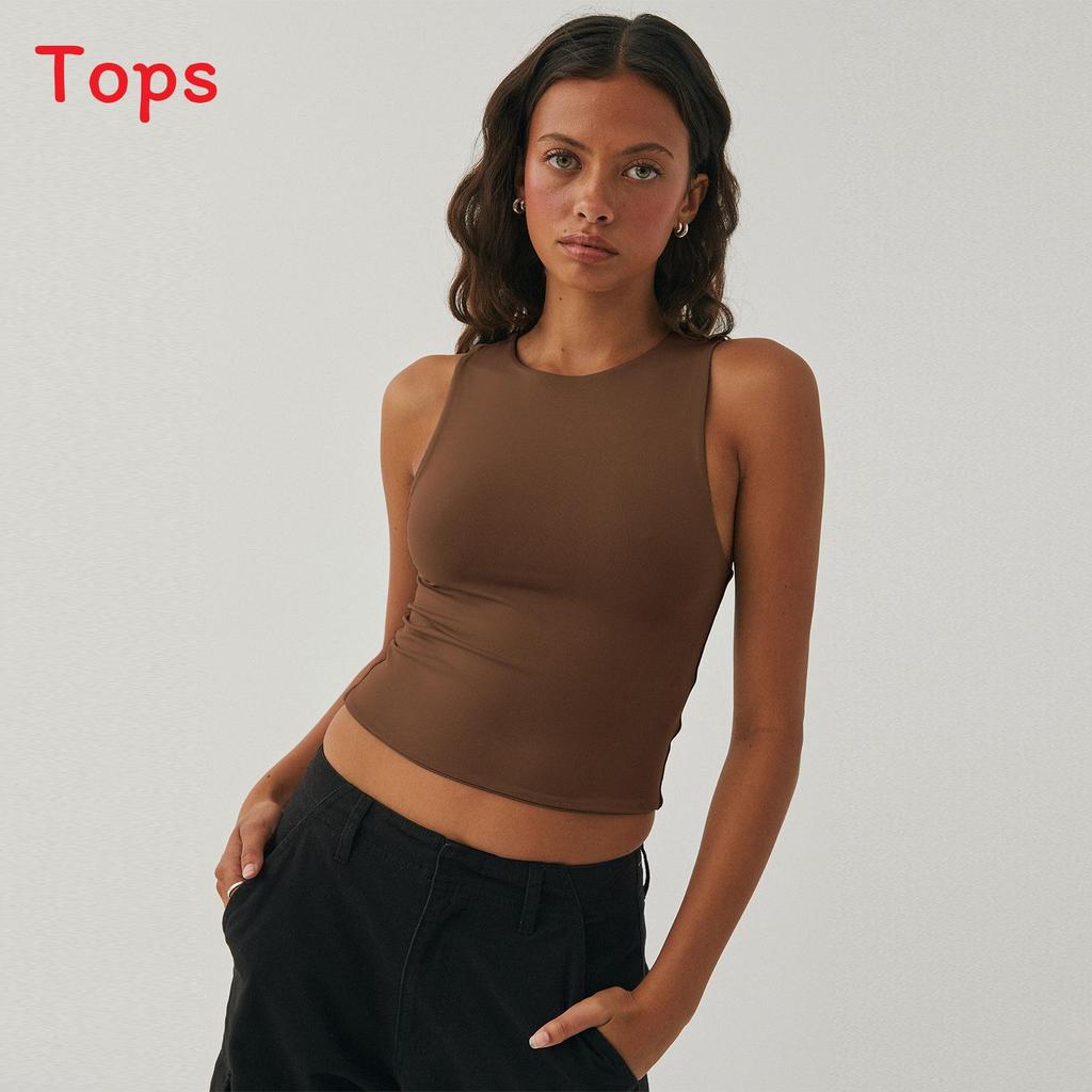 Y2k Sexy Crop Top With Nylon Fabric For Streetwear Girls