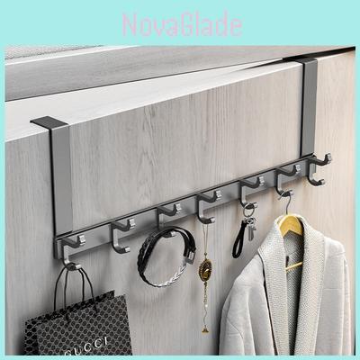 Modern Door Back Hook Rack With Removable Design For Bedroom Storage And Clothing Organization