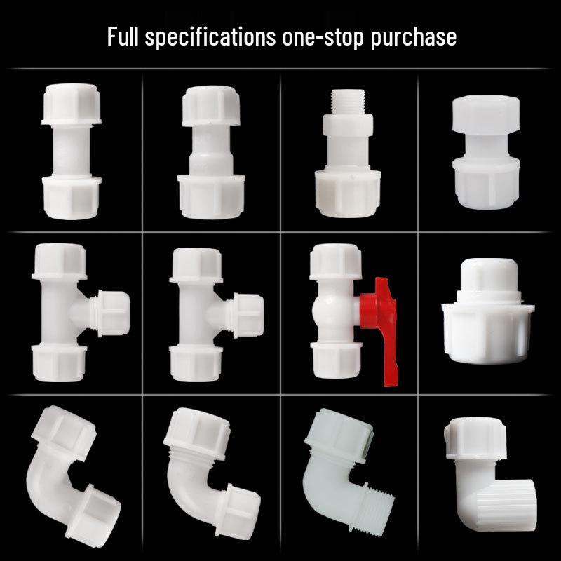 Ruicheng White Polypropylene Water-saving Irrigation Quick Connect Fittings